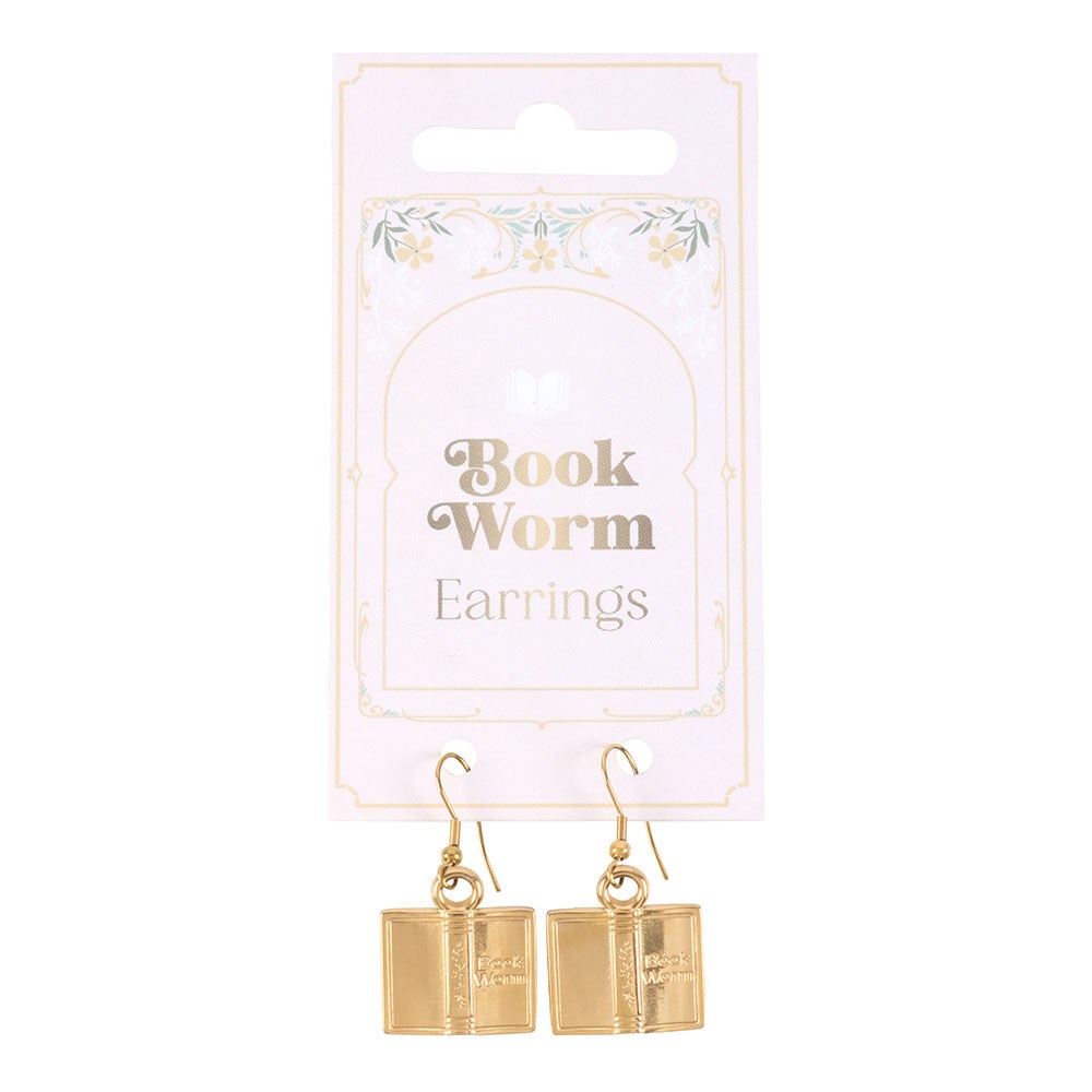 Auskarai „Book Worm“