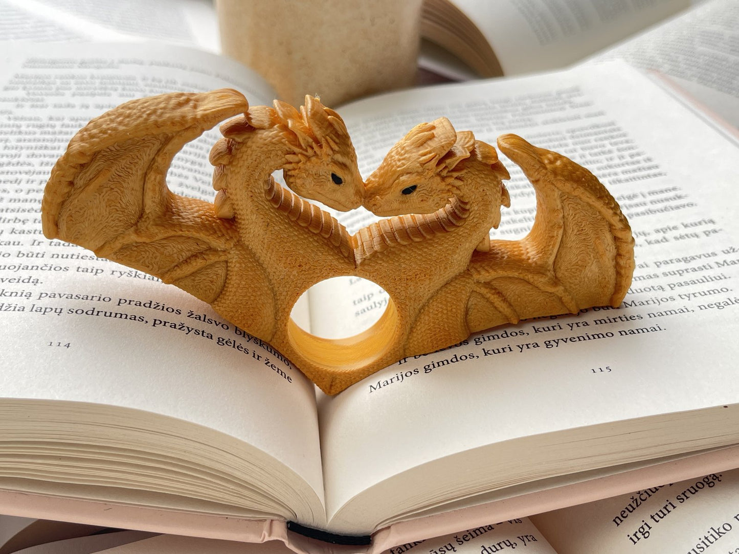 Knygos puslapių laikiklis „Twin Dragons“