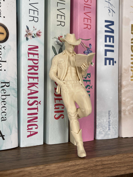 Knygų lentynos dekoracija „Cowboy Reader“