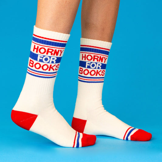 Horny For Books – ilgos sportinės kojinės