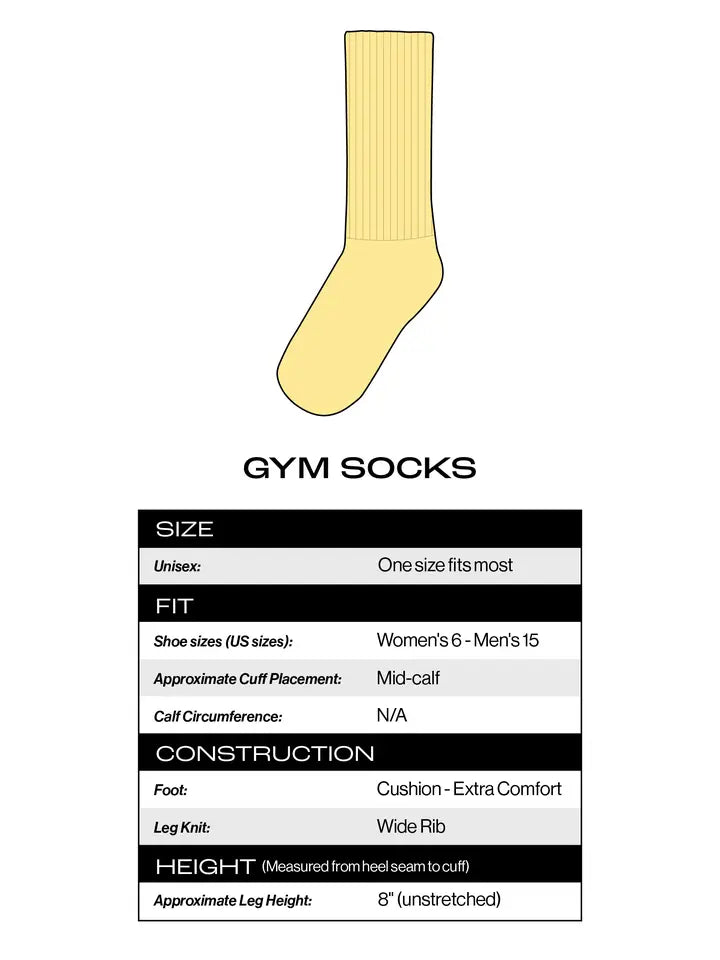 Horny For Spreadsheets Gym Crew Socks