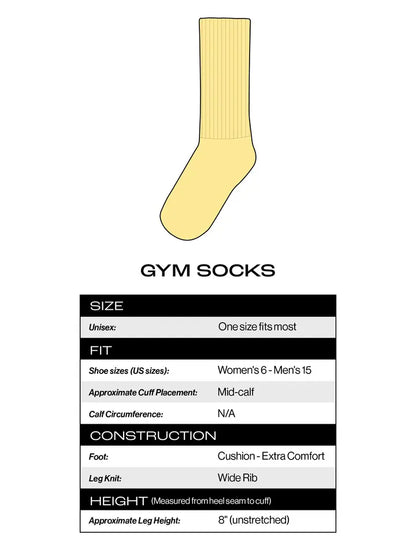 Horny For Spreadsheets Gym Crew Socks