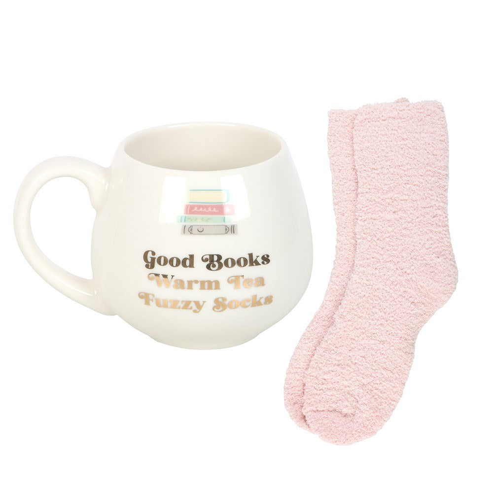 Rinkinys „Good Books“ – puodelis ir kojinės