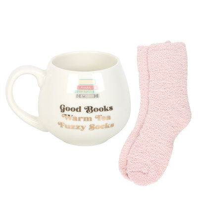 Rinkinys „Good Books“ – puodelis ir kojinės