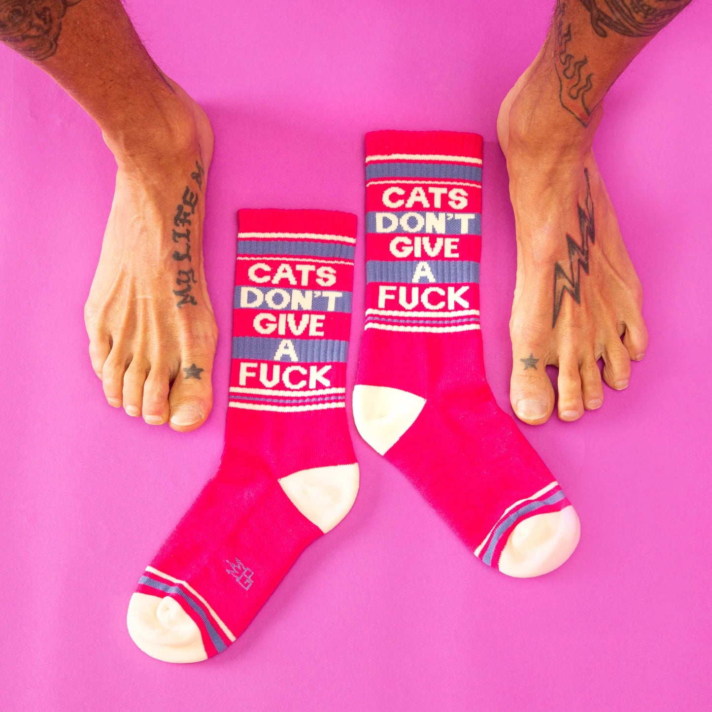 Cats Don’t Give A Fuck Gym Crew Socks