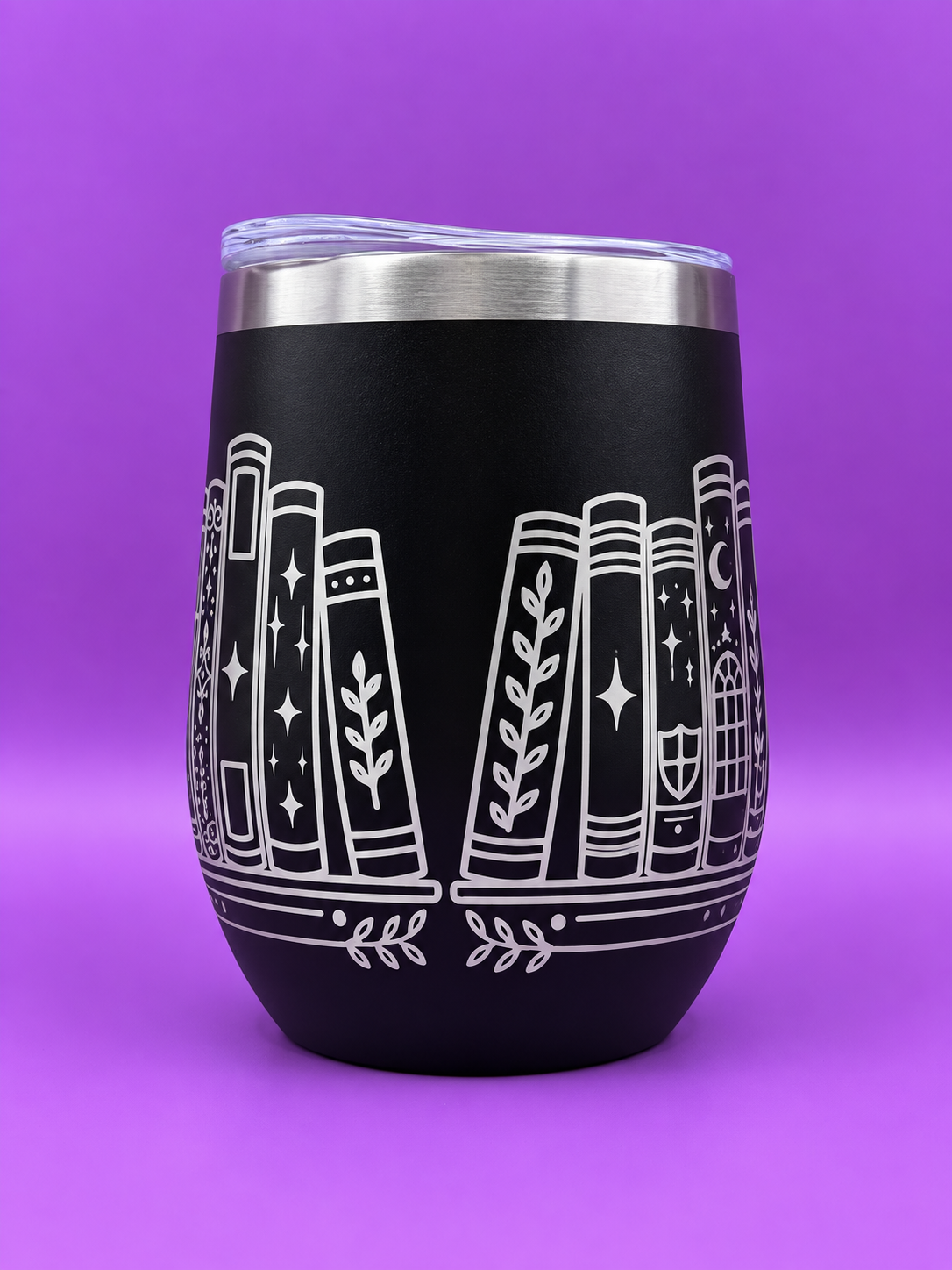 Just One More Book Engraved Thermal Tumbler