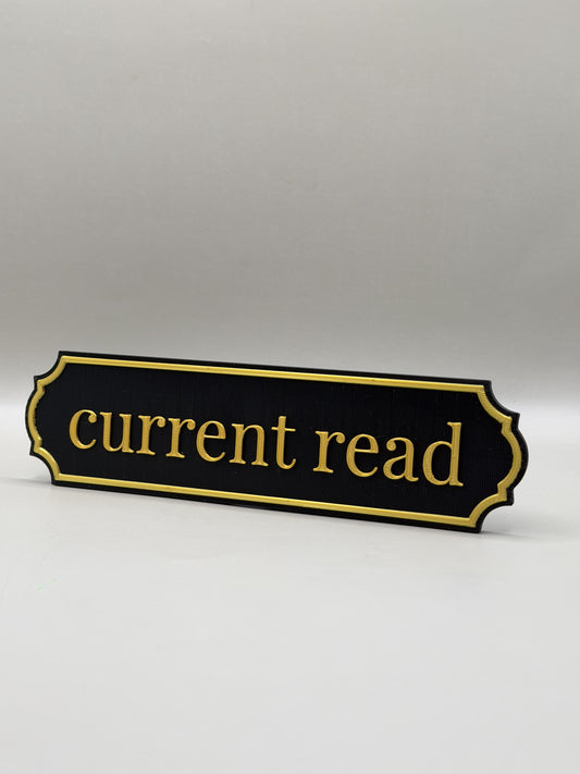 Knygų lentynos ženkliukas „Current Read“