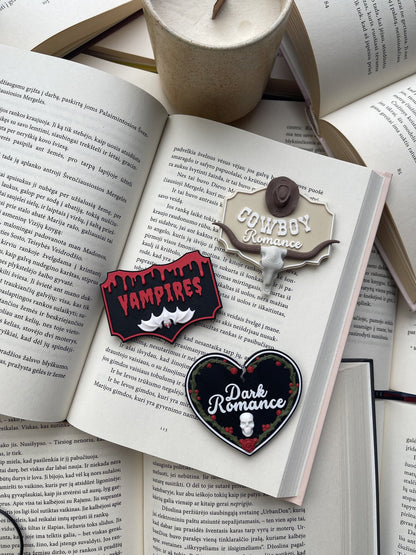 Knygų lentynos ženkliukai – Romance kolekcija