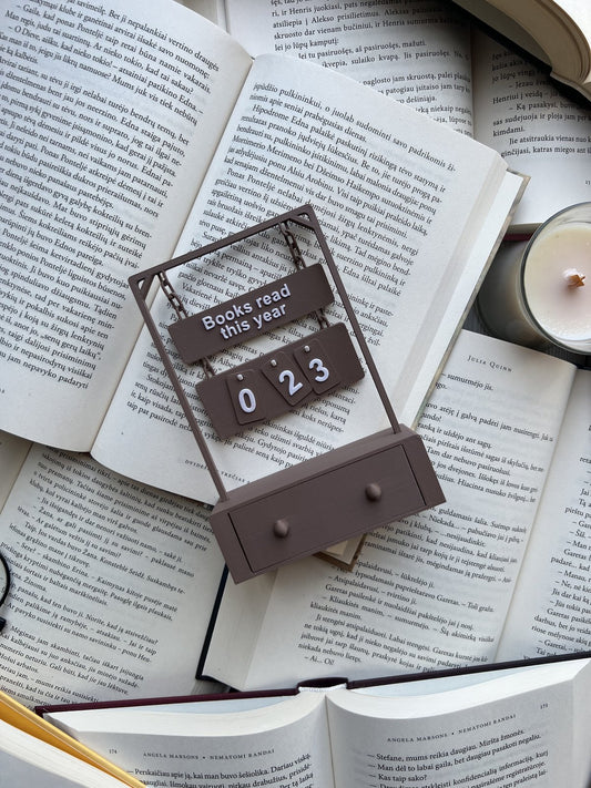 Knygų progreso skaičiuotuvas „Books Read This Year“