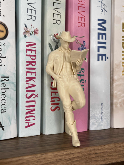 Knygų lentynos dekoracija „Cowboy Reader“