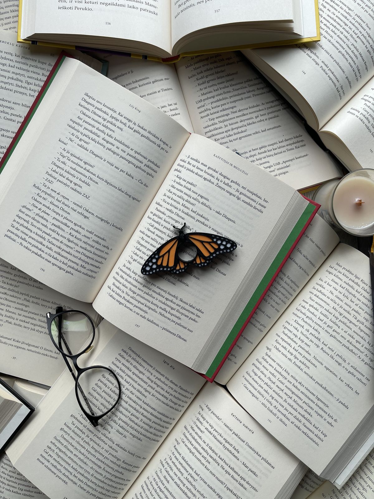 Knygos puslapių laikiklis „Butterfly“