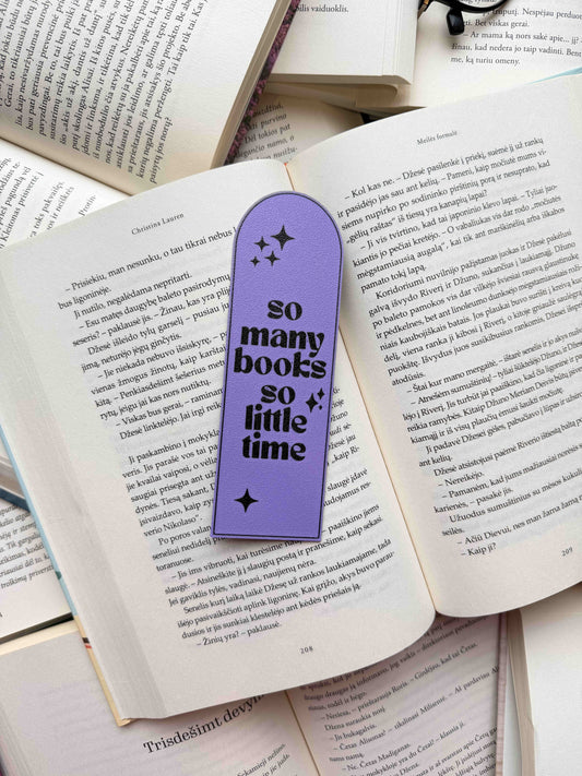 Skirtukas „So Many Books, So Little Time“