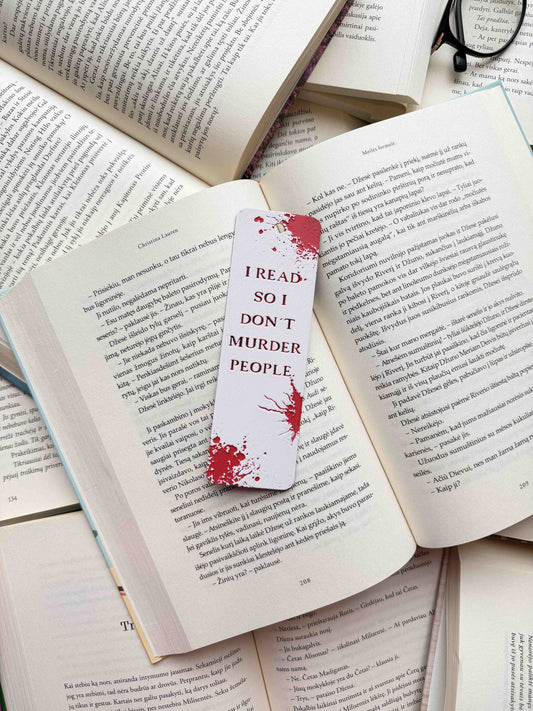 Skirtukas „I Read So I Don’t Murder People“