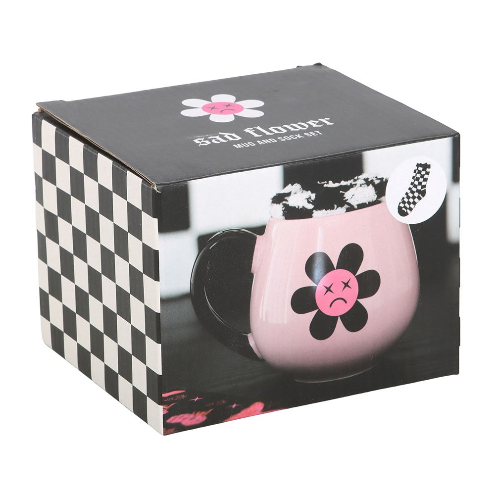 „Sad Flower“ puodelio ir kojinių rinkinys