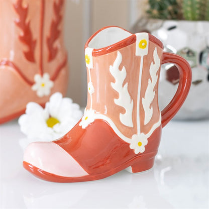 Rožinis puodelis „Cowboy Boot“