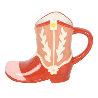 Rožinis puodelis „Cowboy Boot“