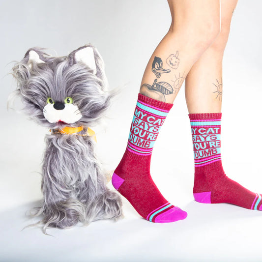 My Cat Says You’re Dumb – ilgos sportinės kojinės